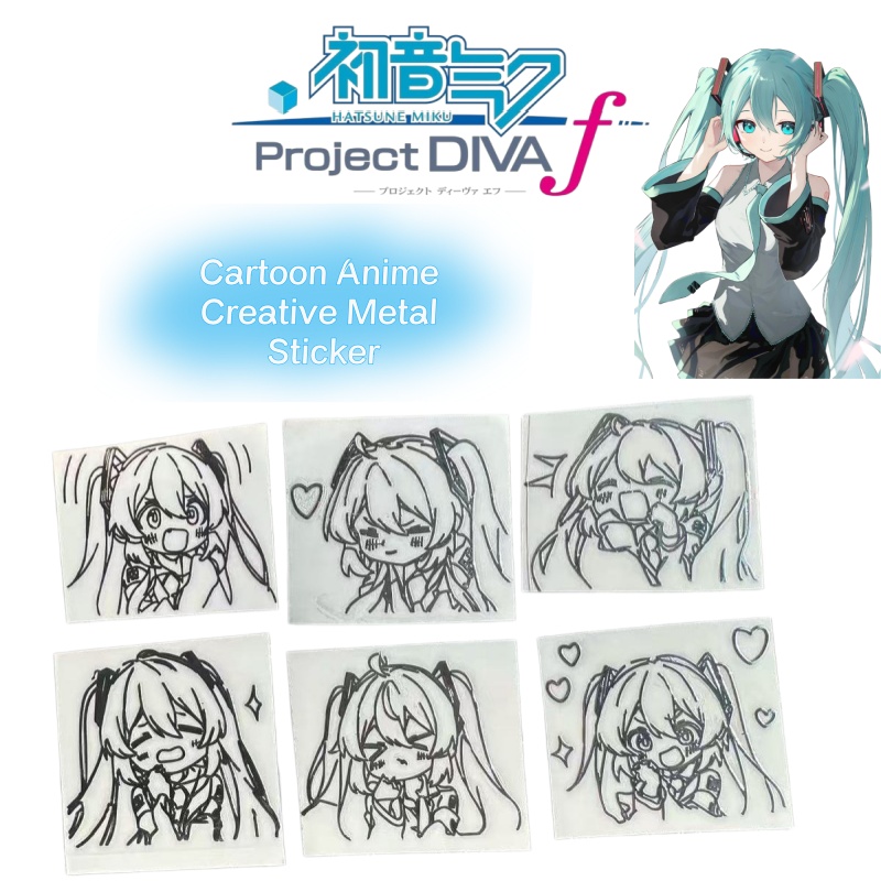 Laptop Accessories & Repair Jagtap Dairy Pimple Nilakh Pimpri Chinchwad Maharashtra - Hatsune Miku Cartoon-Anime-Charakter-Serie Metallaufkleber zur Dekoration