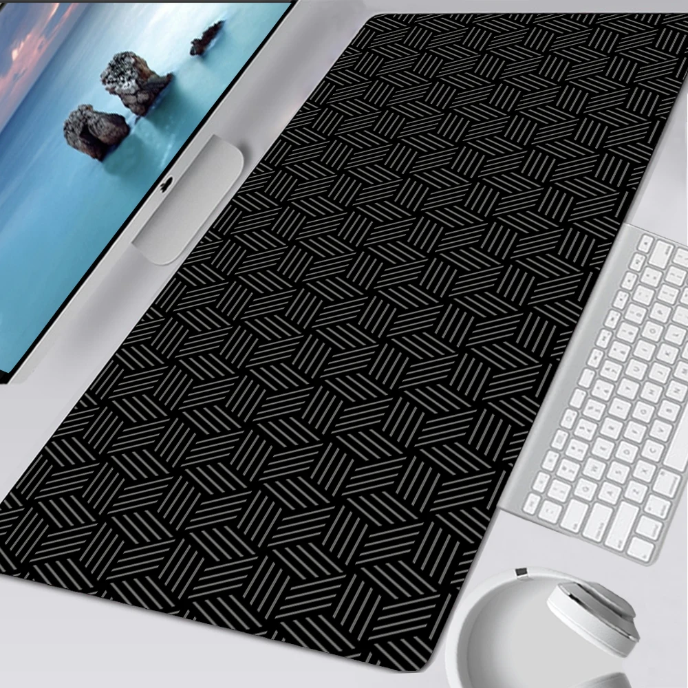 Laptop Accessories Nearby - Laptop Schwarz Maus Pad Einfache Hexagon