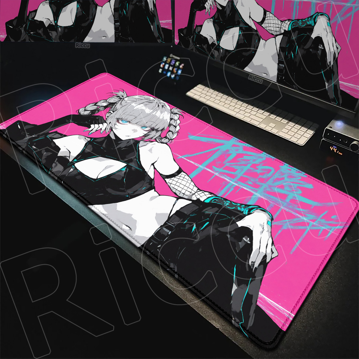 Laptop Accessories Nearby - XXL Manga Laptop Tastaturmatte PC Gummi