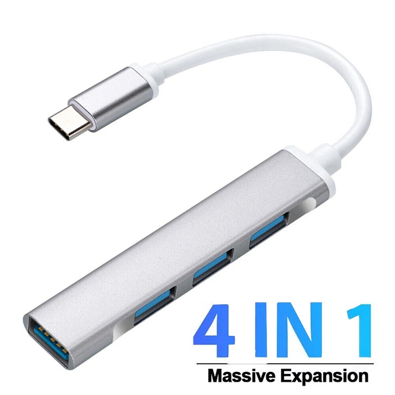 Laptop Accessories Nearby - 4-in-1 Typ-C Erweiterungs-Hub 4-Port USB-C Hub