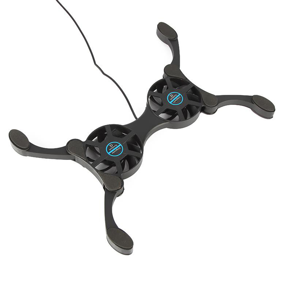 Laptop Accessories Cooling Pad - Tragbarer Faltbarer Laptop-Kühler USB Dual-Lüfter Kühlpad