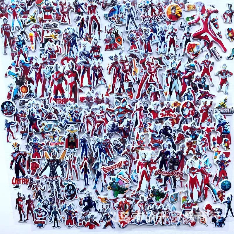 Laptop Accessories Kids - 10 Stück Cartoon Ultraman 3D-Blasenaufkleber –