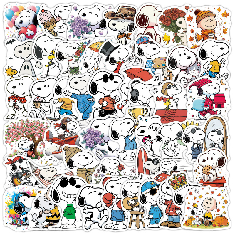 Laptop Accessories Kids - 50 Stück Kawaii Cartoon Snoopy Aufkleber,