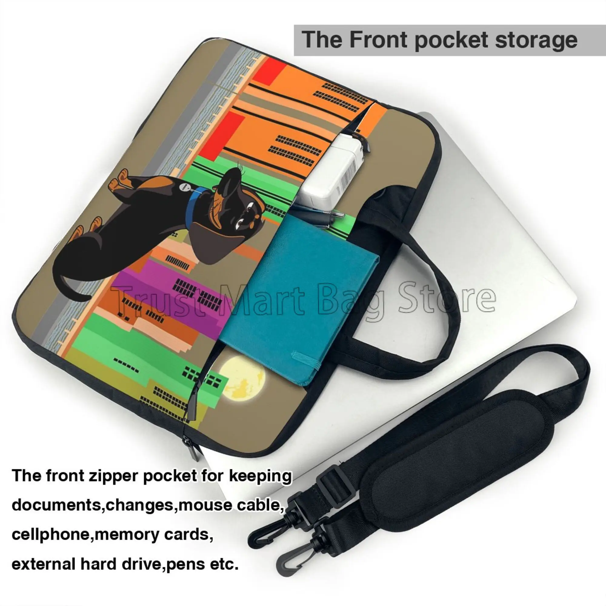 Niedliche Dackel drucken Lapto – Laptop Accessories Organizer Bag Bewertung und Preis