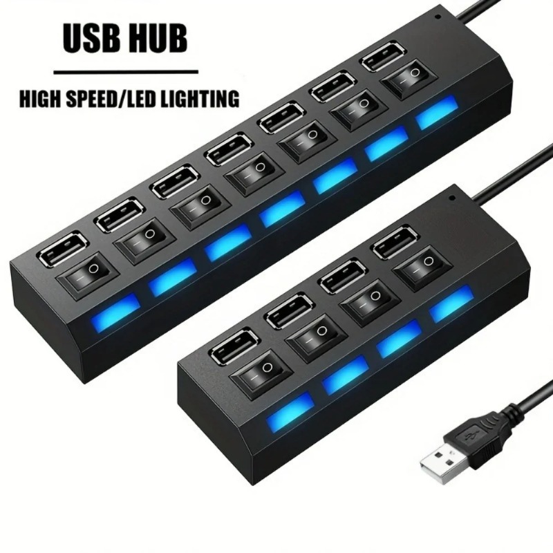 USB 2.0 Hub 4/7 Port Splitter  – Laptop Accessories Nearby Bewertung und Preis