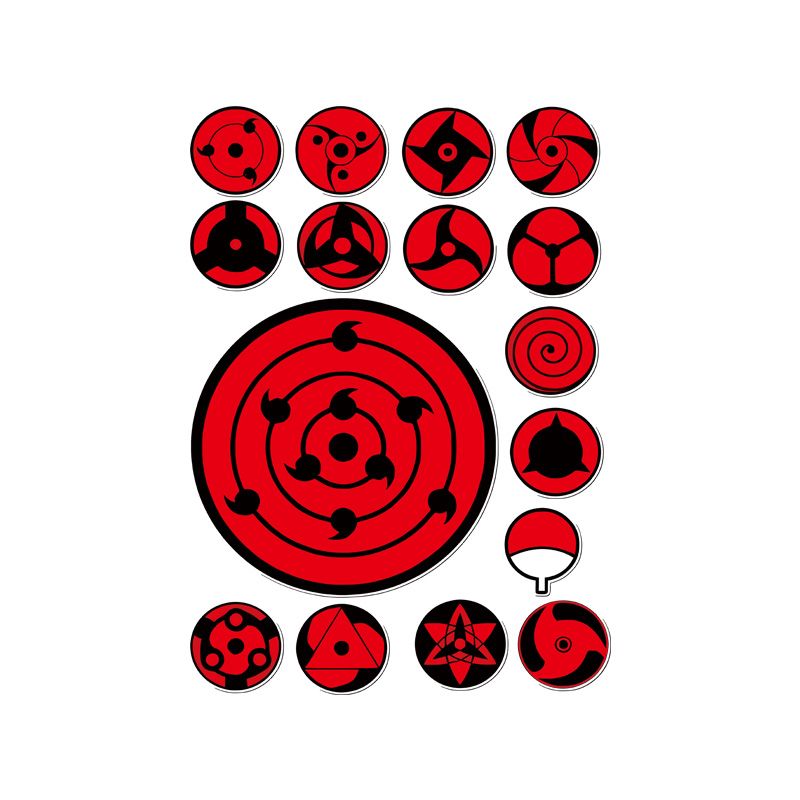 Sharingan-Auge-Aufkleber-Set,  – Laptop Accessories Cover Bewertung und Preis