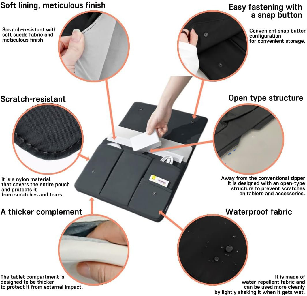 Laptop-Hülle, Tragetasche für  – Laptop Accessories Organizer Bag Bewertung und Preis